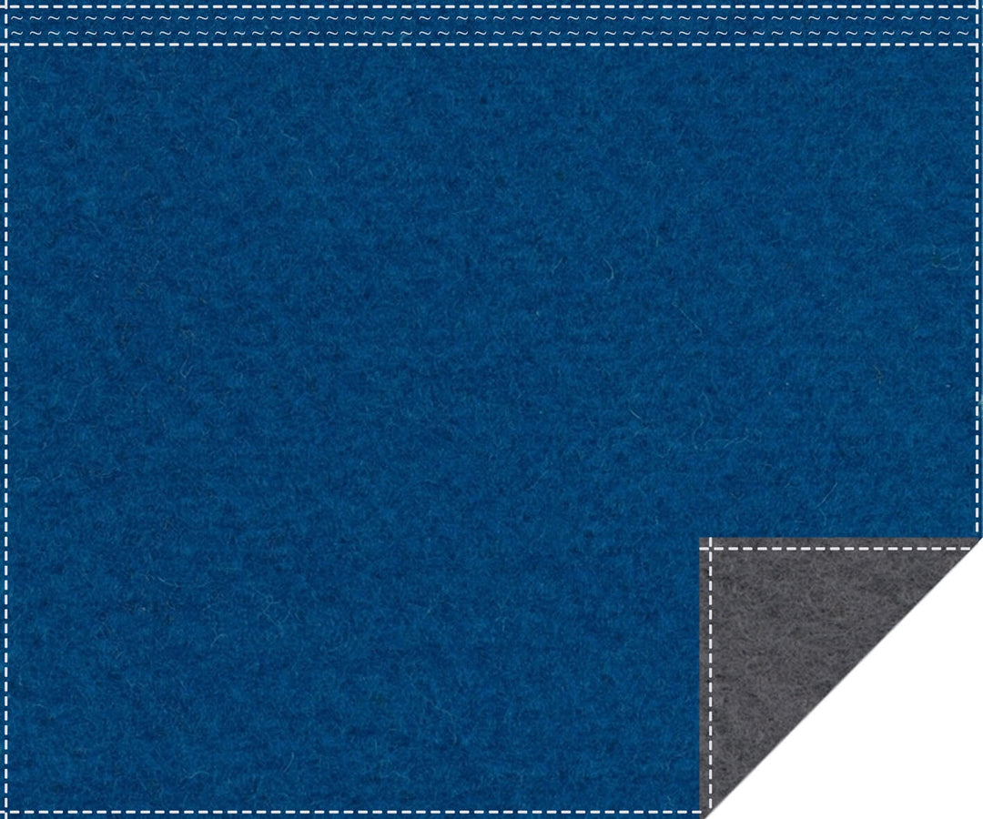 Classic 1,100g/m² carpet blue | anthracite pleated tape 3m wide