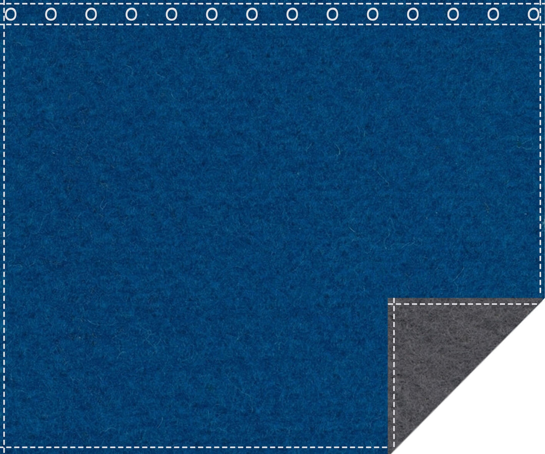 Classic 1,100g/m² carpet blue | anthracite eyelet 3m wide