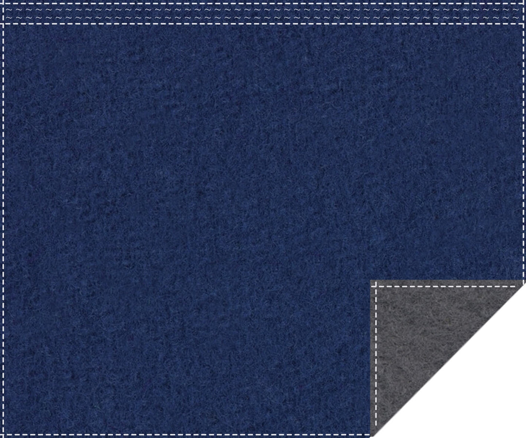 Classic 1.100g/m² royal blue | anthracite pleated tape 3m wide