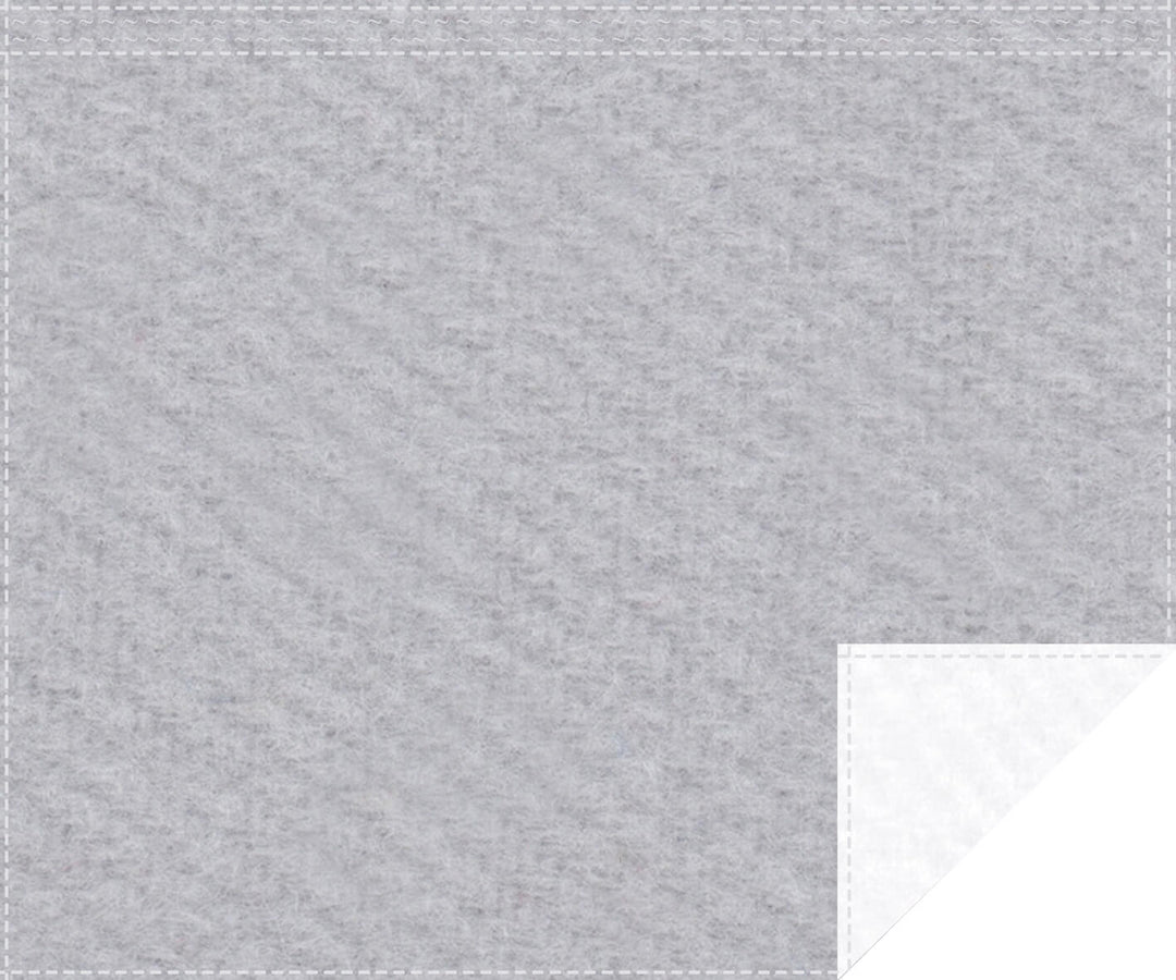 Classic 1.100g/m² light gray | white Pleated tape 3m wide