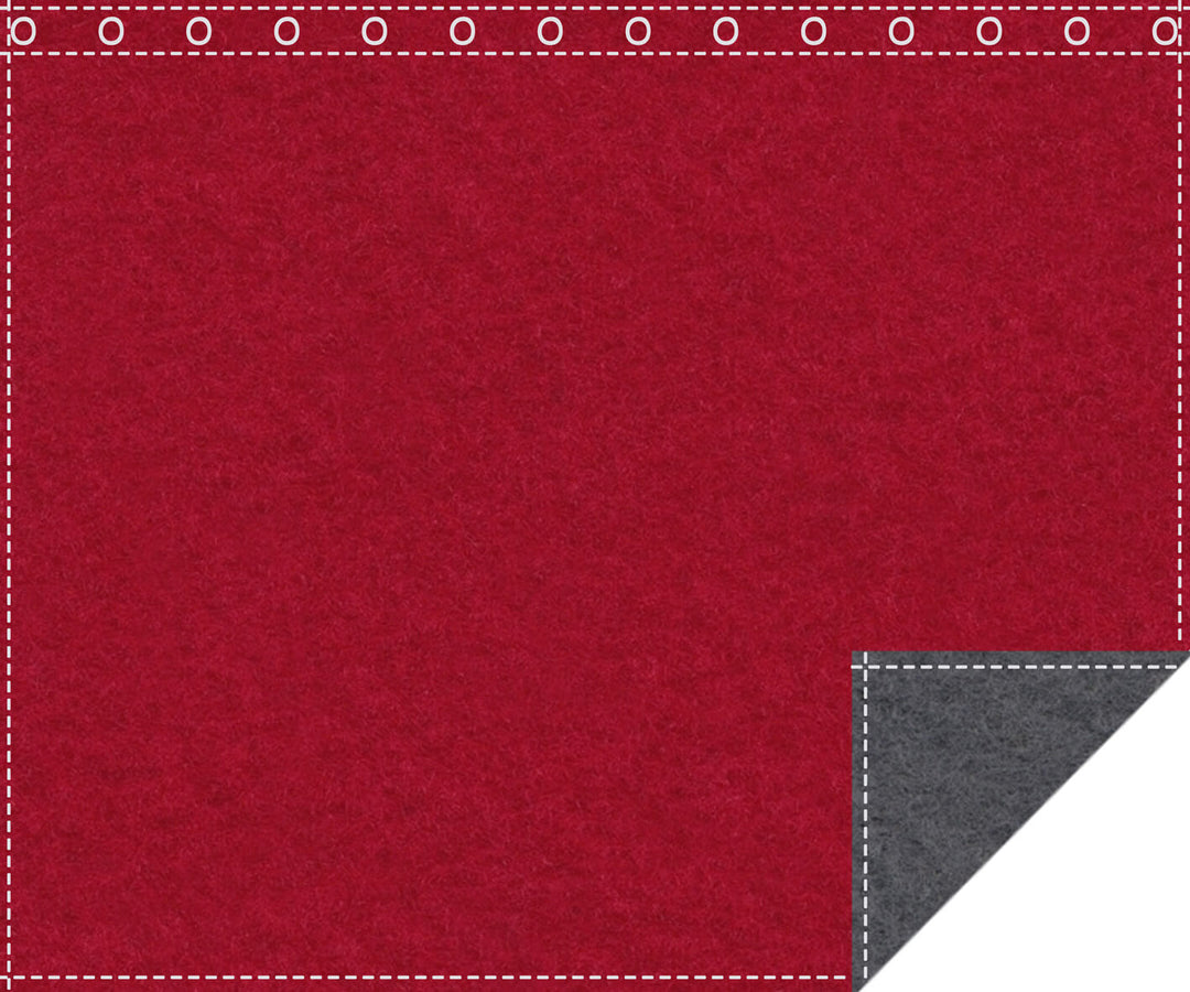 Classic 1,100g/m² cherry red | anthracite eyelet 3m wide