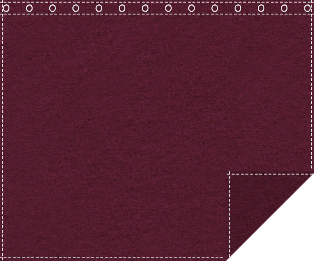 Classic 1,100g/m² bordeaux eyelet 3m wide