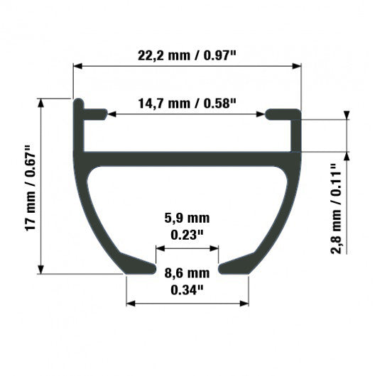 Model 410 Sling track 1 track | black