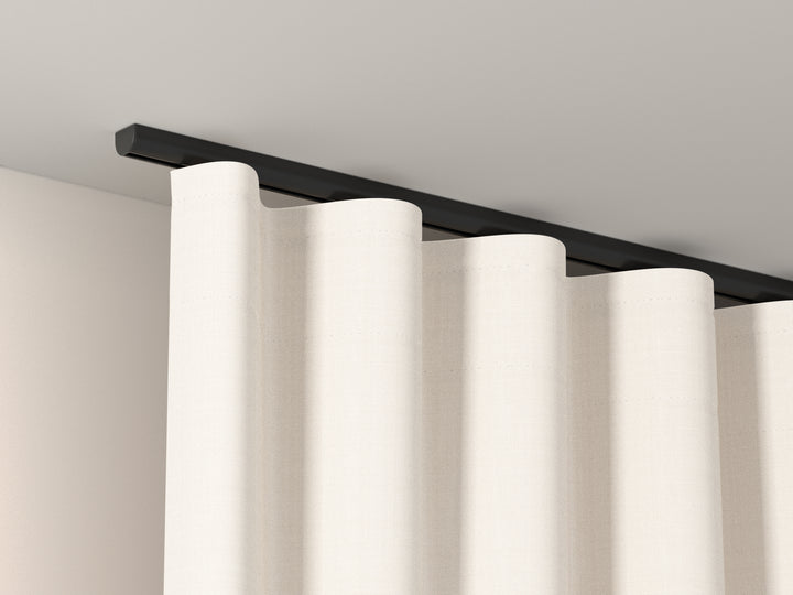 Model 410 curtain rail 1-track | black