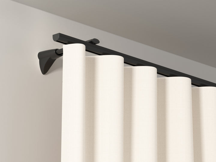 Model 410 curtain rail 1-track | black
