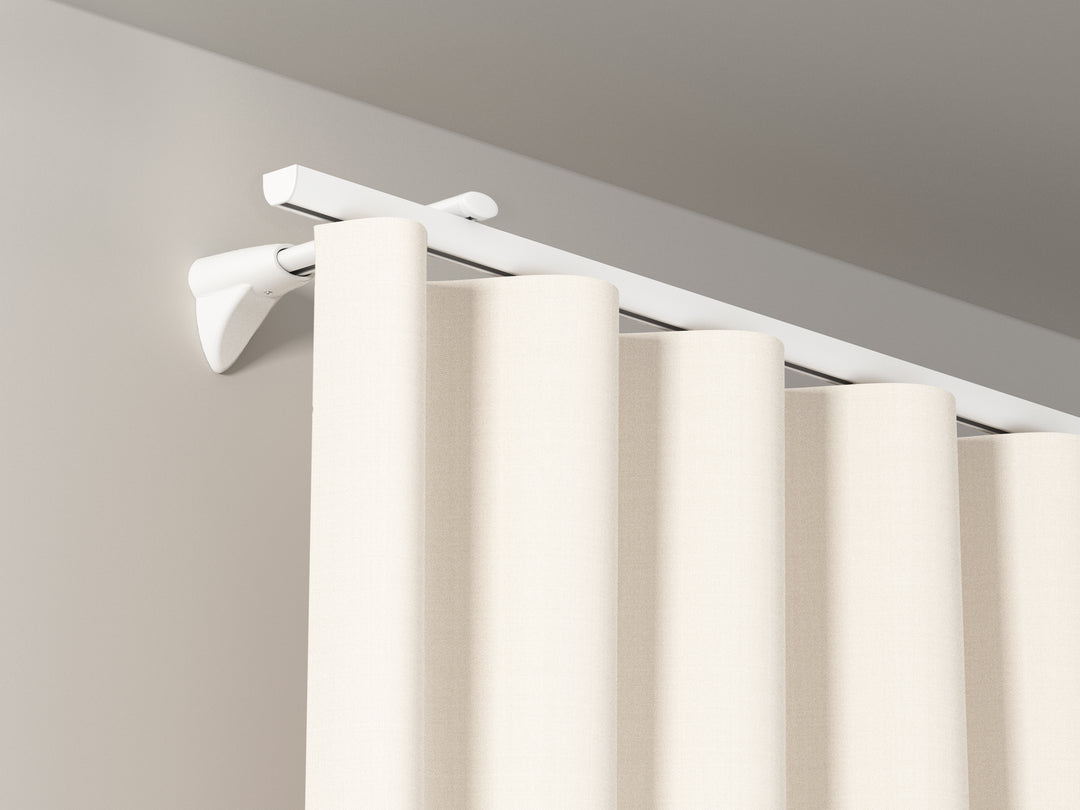 Model 410 curtain rail 1-track | white