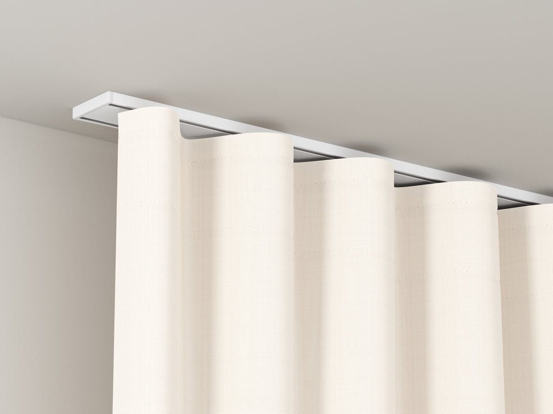 Model 883 2-track curtain rail I white